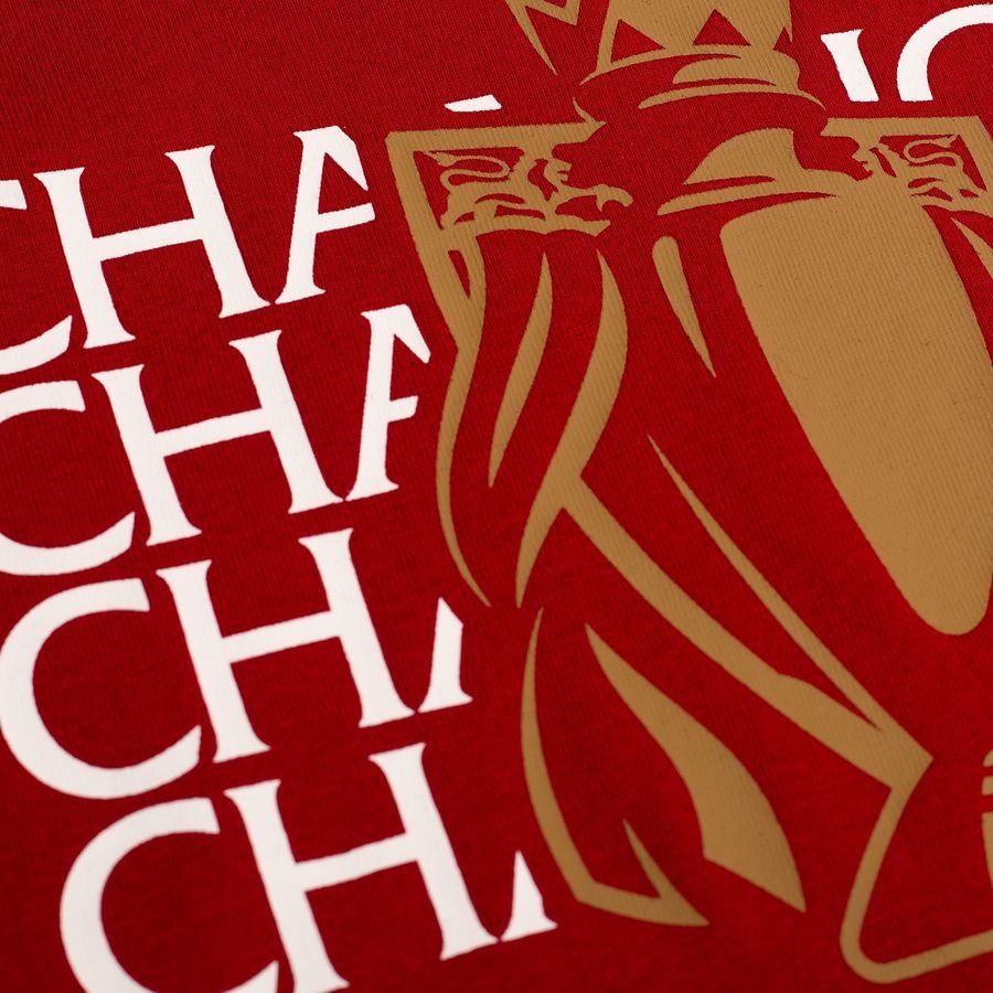 Liverpool T-Shirt Champions Trophy - Black/Gold Kids-SoccerKits Hub | Buy Soccer Jerseys Online
